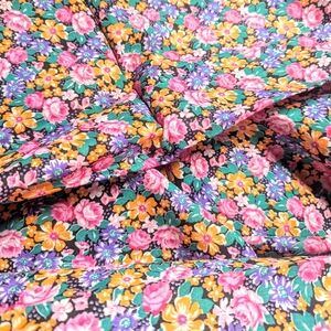 3.25Yds Cotton Calico Vintage Fabric